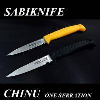 GS-11482 Sabi Knife Chinu Нож рыболовный полусеррейтор 82/178, сталь H-1(HRC56-58), рук.bl