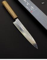 Yu Kurosaki Senko R2 150 Нож кухонный универсальный 150-275, порошковая ст.SG2/R2, рук. дуб (Urushi)