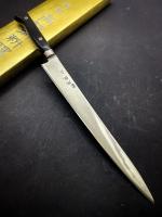 TU-9012 Shimomura Нож кухонный для нарезки 240 мм,молибден-ванадиевая сталь,стабилизированная древесина