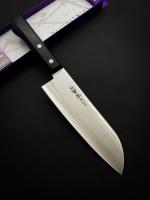 DTY-01 Shimomura Нож кухонный Сантоку 165/295, молибден-ванадиевая сталь, рукоять ABC пластик