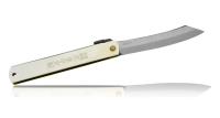 HKI-100Silver Нож складной Хигоноками Nagao Kanekoma, лезвие 100мм сталь аогами(голубая бумага)3cл.