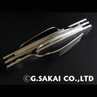 GS-10627 Нож складной туристический Кемпинг, 235/60, сталь 440C, кожаный чехол