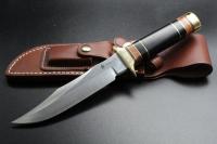 HATTORI LE SAN-31 SOG Bowie Knife Нож туристический 280-160-7, ст.V-Gold San-Mai,HRC 59-60, рук. (шт