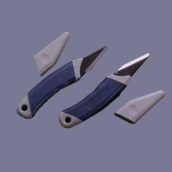 RB-2/L Нож для резьбы по дереву 160/50, углеродистая сталь, рукоять полимер с резин.вставкой, серый