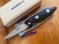 LMC-01306 Нож складной Mcusta Тысяча птиц 85/195 vg-10, African Blackwood, сумка, подарочная коробка