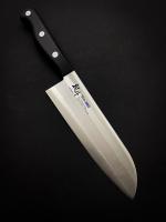 MSL-101 MURATO Slim Нож кухонный Сантоку 165мм, молибден-ванадиевая сталь, рук. PP нейлон