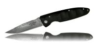 MC-0013D Нож складной Mcusta, VG-10 в обкладке из дамасской стали (32 слоя), африканский эбен (черное дерево)
