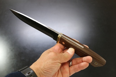 IC-SC-240/1 Нож туристический Tanto Hunter Ishikava, сталь Shirogami Damascus, 150мм
