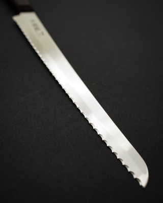 SKU-105 SAKURA YUI Нож кухонный для хлеба 210 мм, Stanless Steel, рукоять  ABS пластик