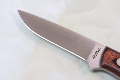 Нож туристический HATTORI Fisherman's Lover 65/160, сталь AUS-8, чехол кожа