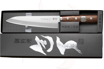 KC-147 Нож кухонный Гюито Kanetsune Seki 180мм shirogami2, 3 cлоя, обкладка SUS-410