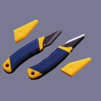 RB-1/L Нож для резьбы по дереву 160/50, углеродистая сталь, рукоять полимер с резин. вставкой, желт.
